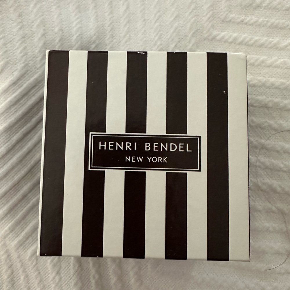 Henri Bendel Black and White Striped Box